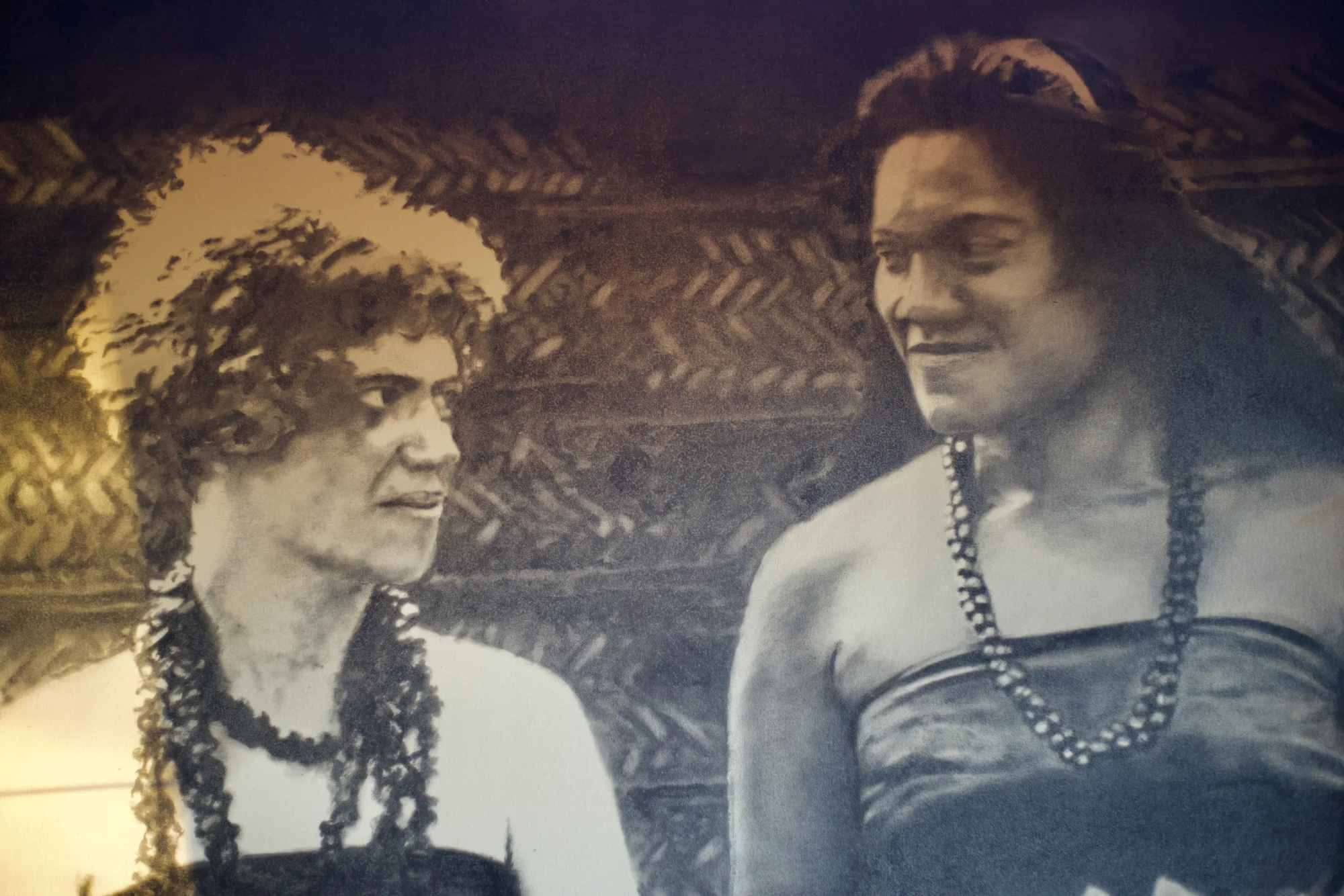 Two women looking into each other's eyes.